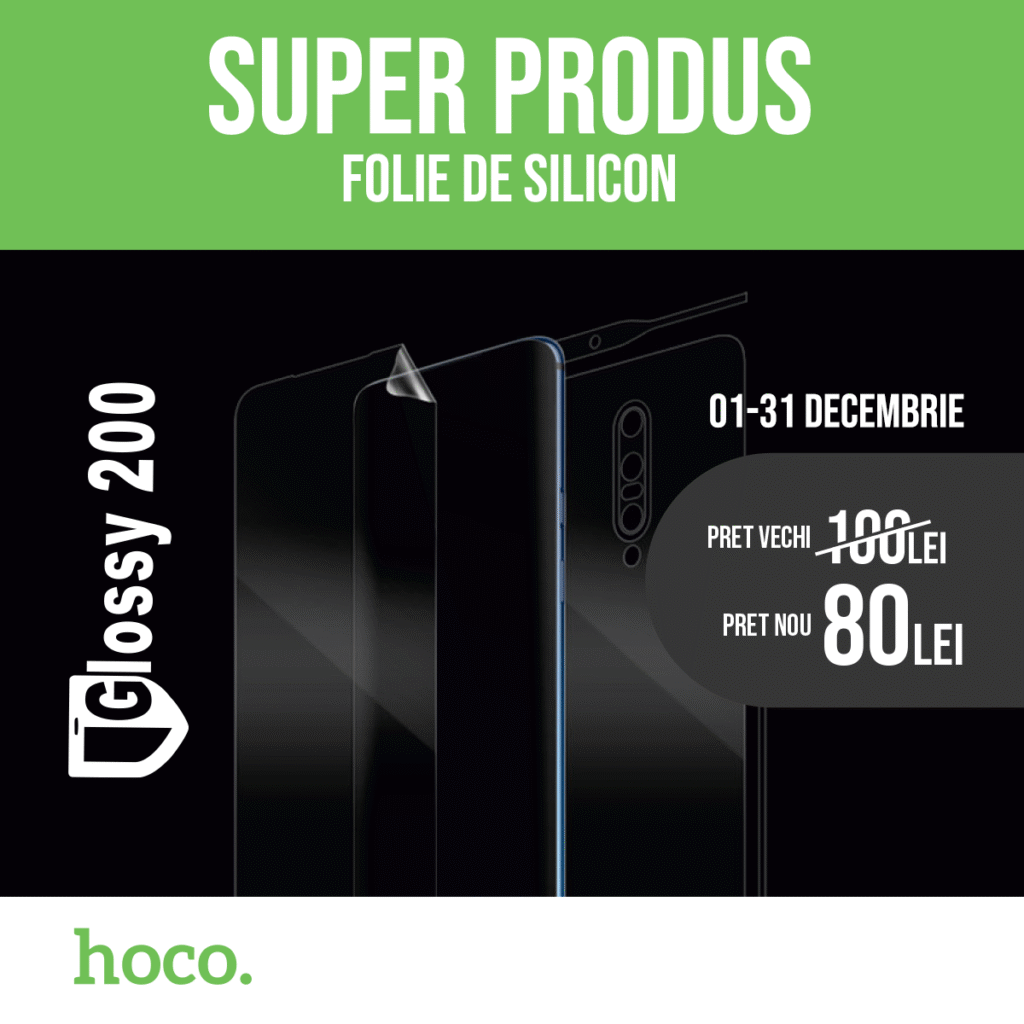 Hoco: folia de silicon Glossy!