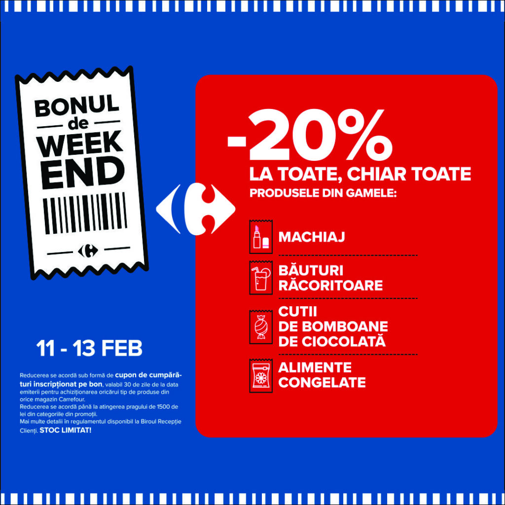 Bonul din weekend la Carrefour