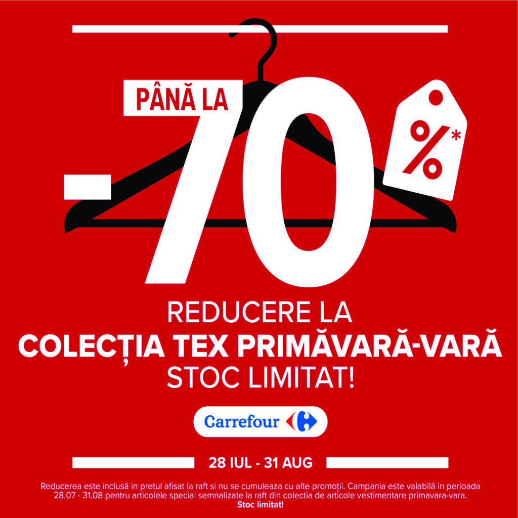 70% reducere la colecția TEX