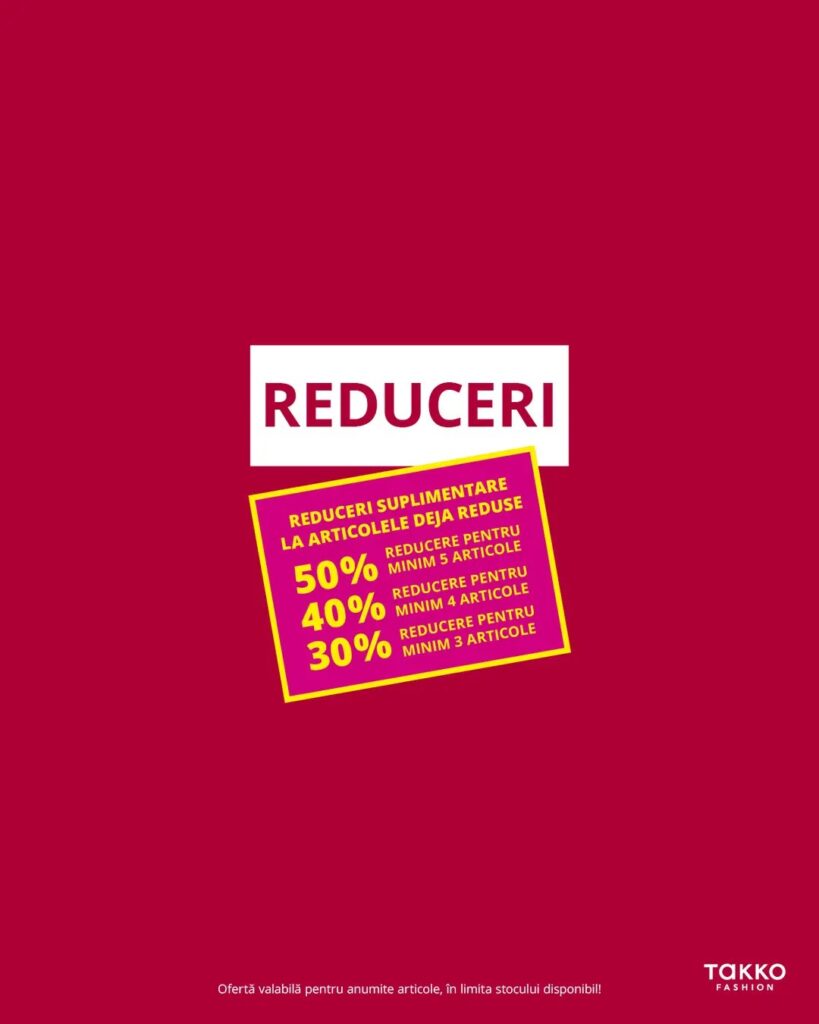 Reducerile continuă la Takko!