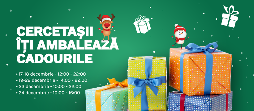Cercetașii îți ambalează cadourile