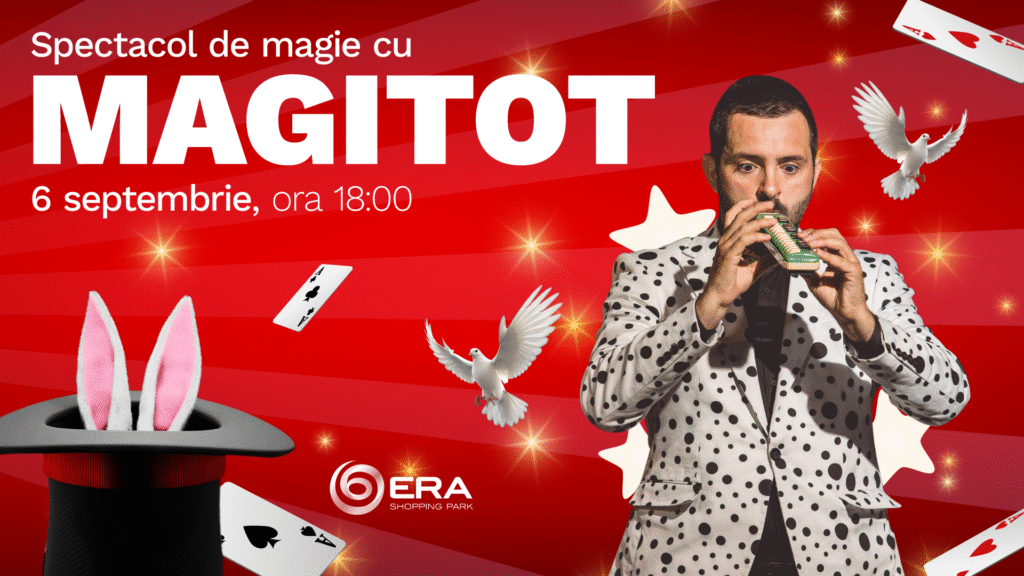 Spectacol de magie cu Magitot, pe 6 septembrie