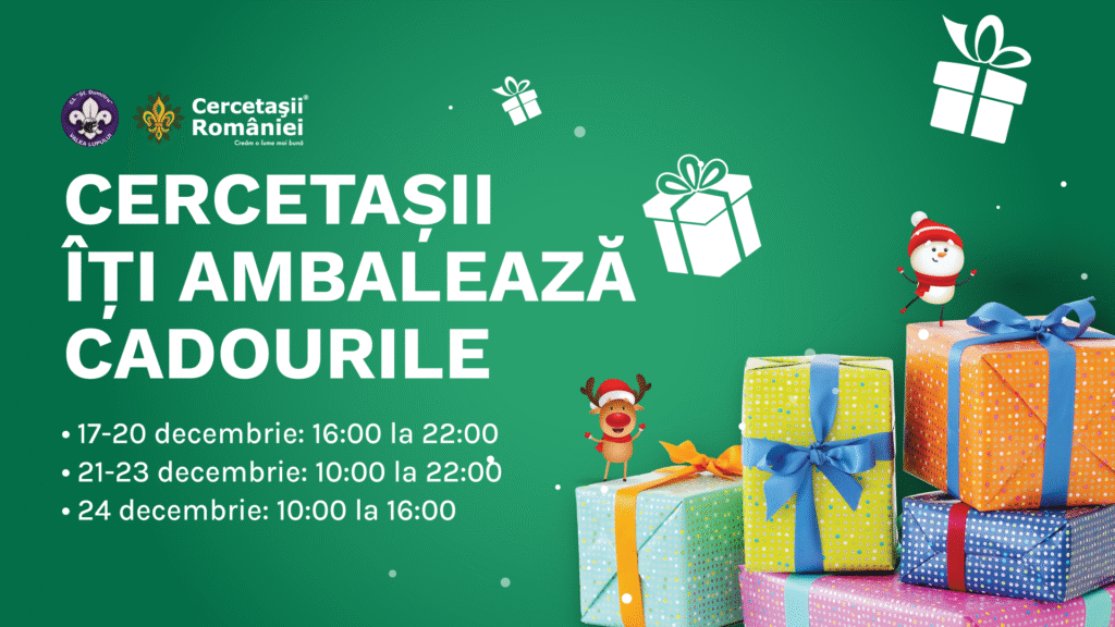 Cercetașii îți ambalează cadourile!