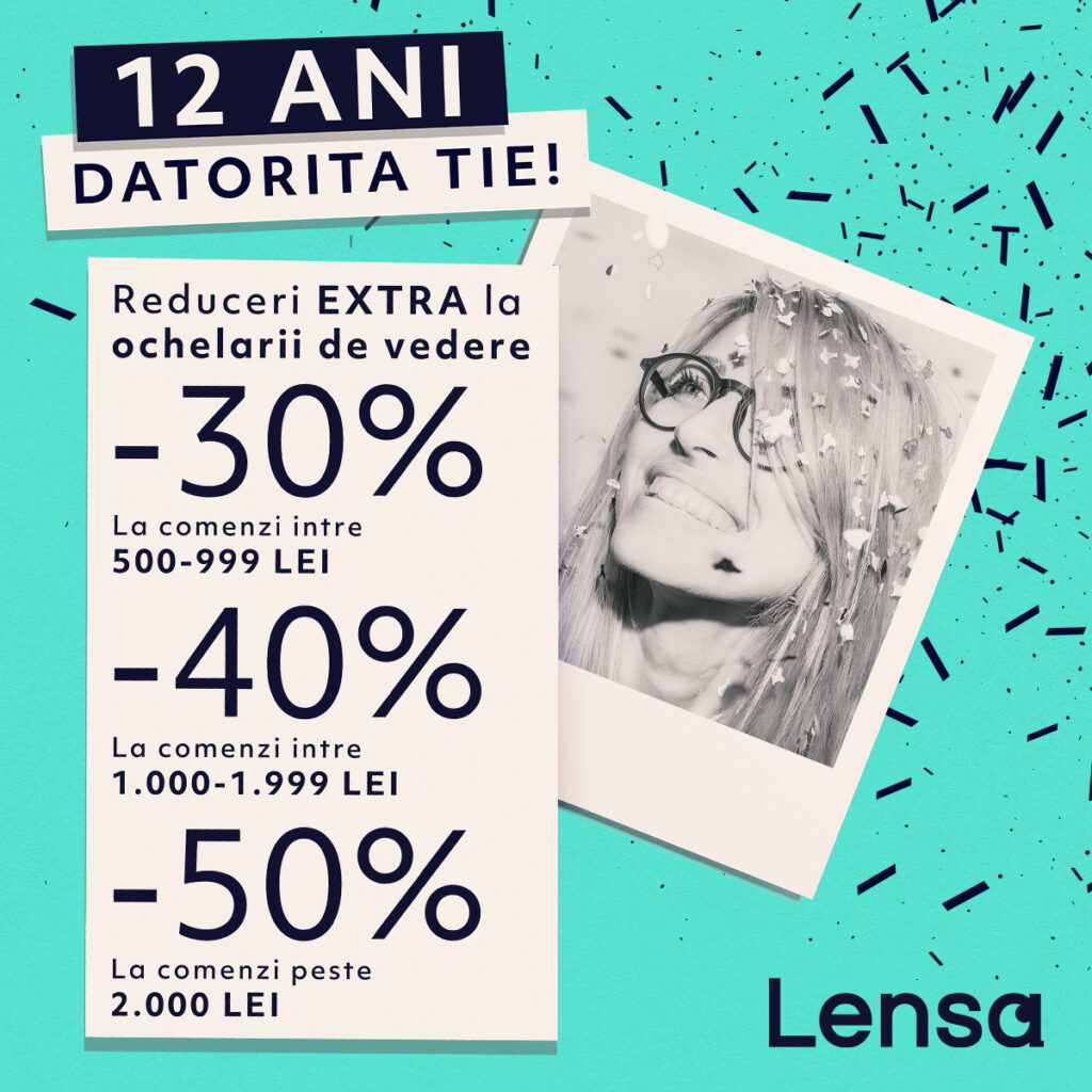 Lensa – reduceri aniversare!