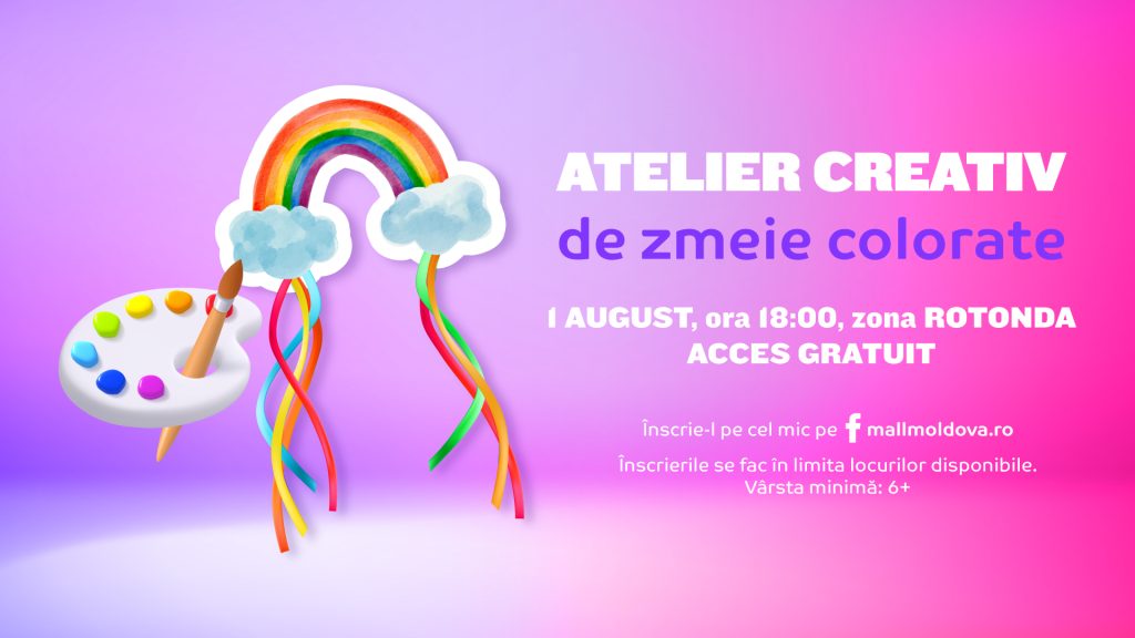 Atelier creativ de zmeie colorate! – 1 august
