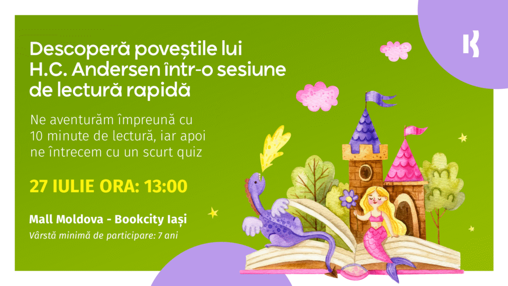 Descoperă poveștile lui H.C. Andersen, într-o sesiune de lectură rapidă! – 27 iulie