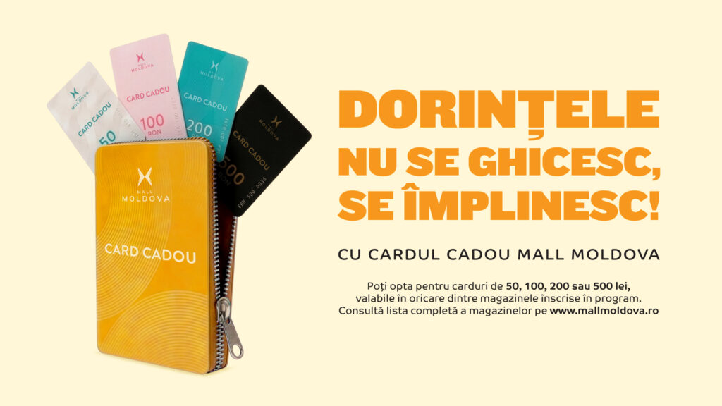 Descoperă și tu Cardul Cadou Mall Moldova!