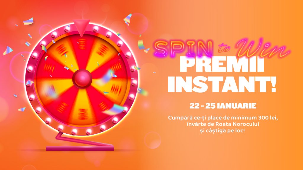 Câștigătorul Campaniei Spin to Win din 22 – 25 ianuarie!
