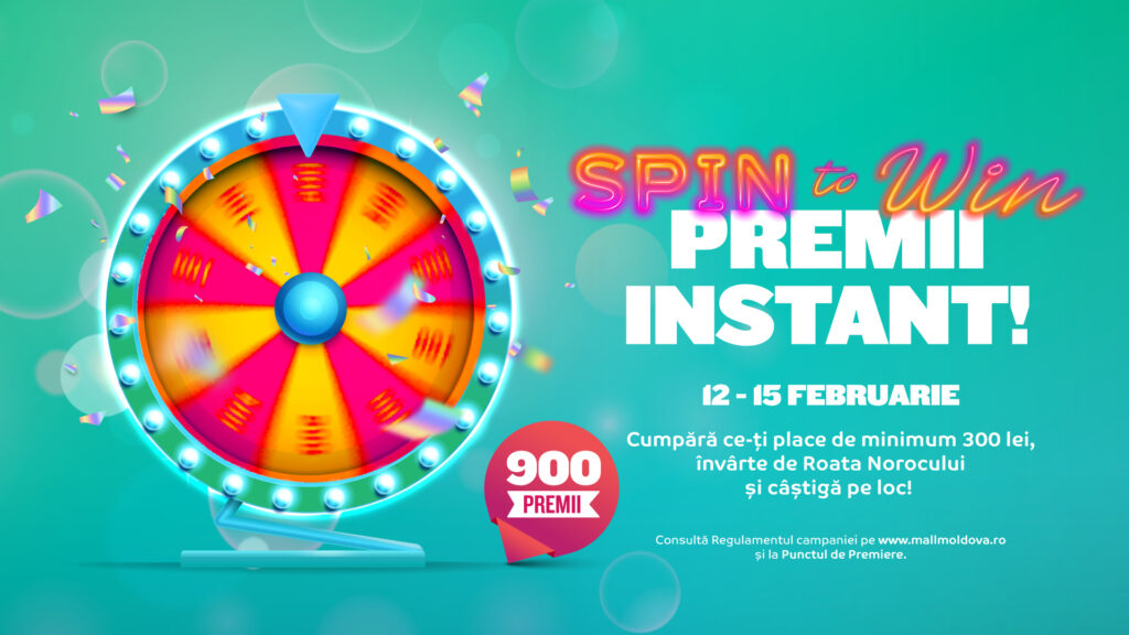 Câștigătoarea campaniei Spin to Win – Premii instant, din 12 – 15 februarie!