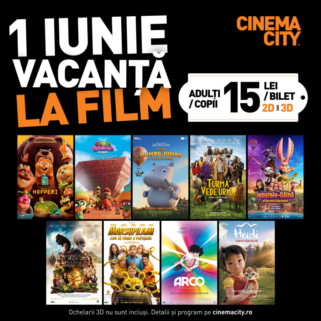 1 Iunie – Vacanță la film!