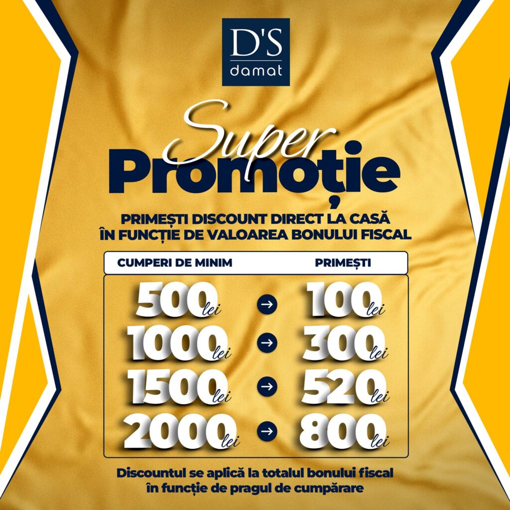 Reduceri la D’S Damat!