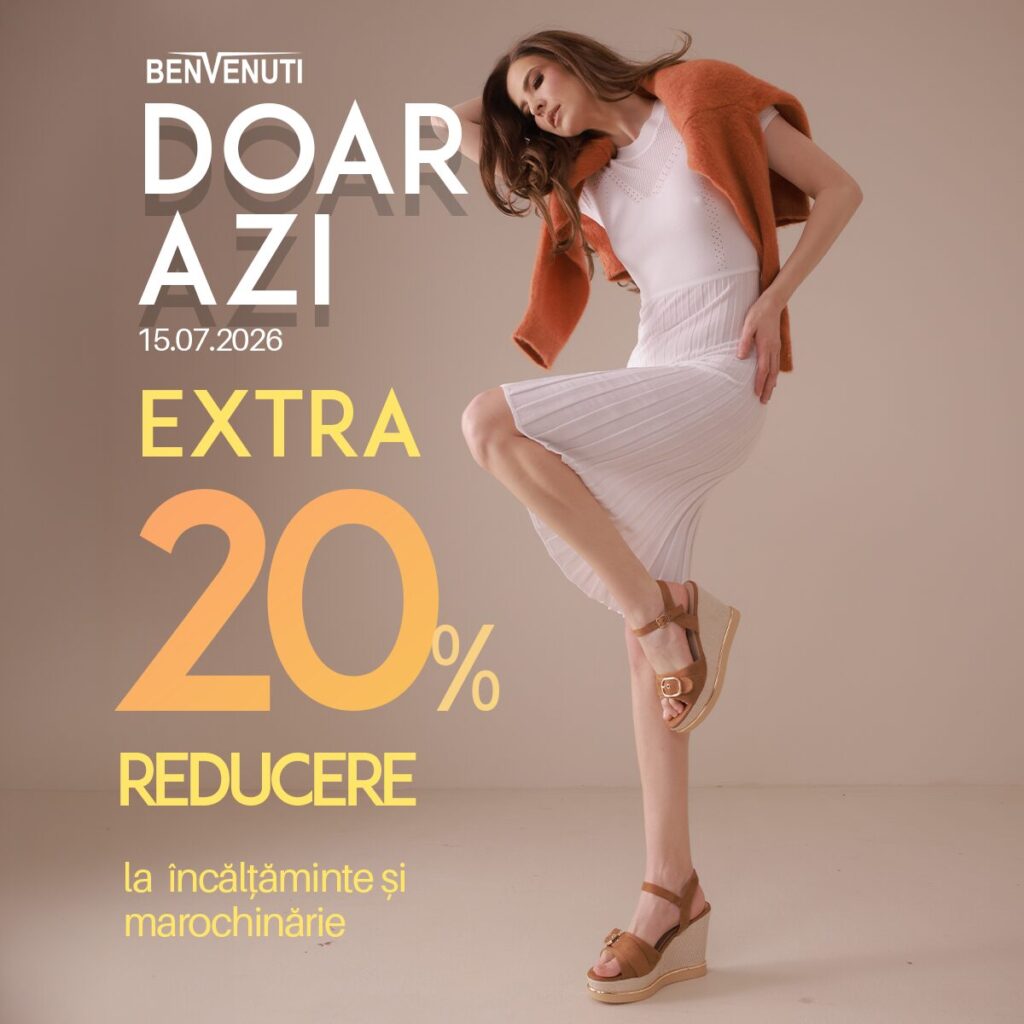 Extra 20% reducere la Benvenuti!