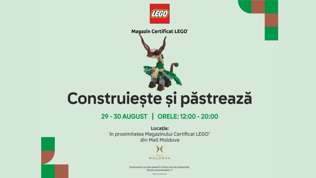 Make & Take cu @LEGO și ROLUG! – 29 – 30 august 2026
