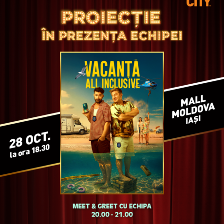Vacanță all inclusive la Cinema City!