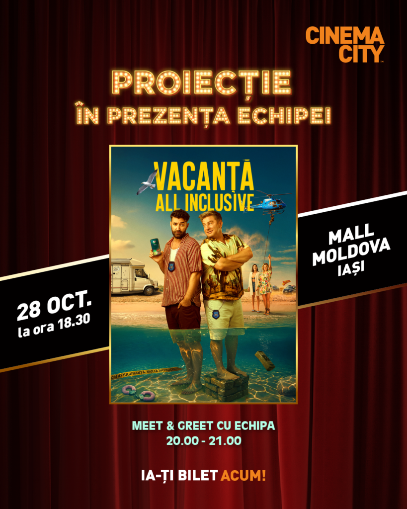 Vacanță all inclusive la Cinema City!