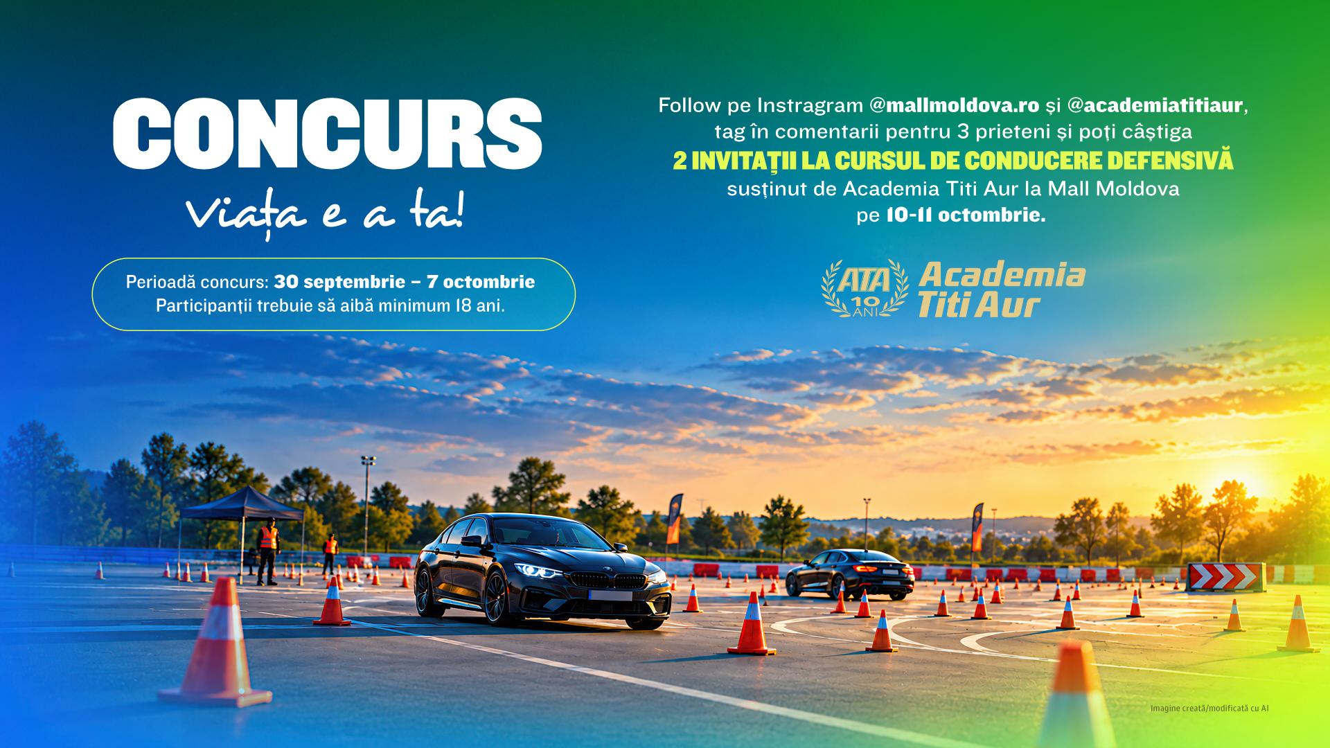 Câștigătorii celor 2 cursuri de conducere defensivă la Academia Titi Aur!