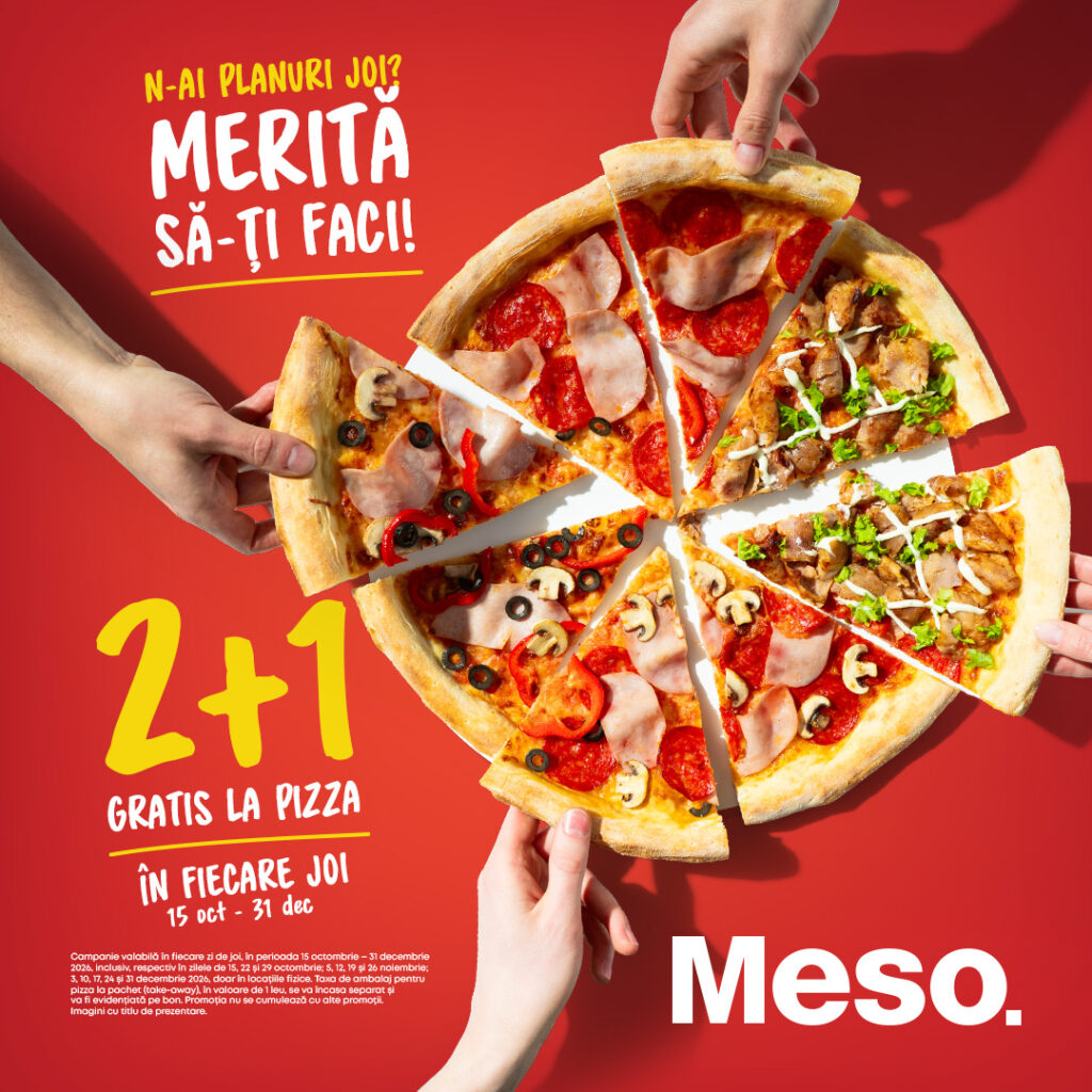 Mesopotamia: 2+1 gratis la pizza!