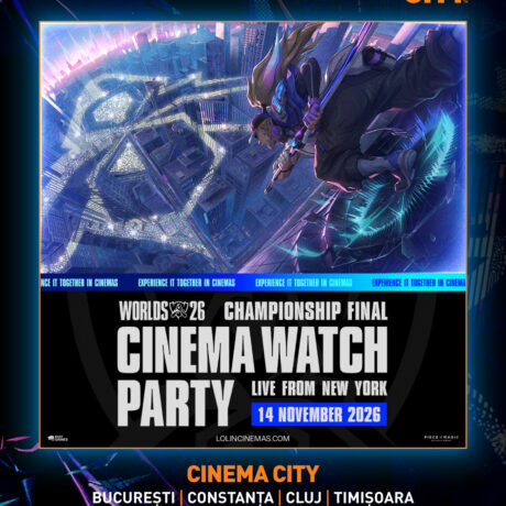 Cinema Watch Party League of Legends! – 14 noiembrie 2026