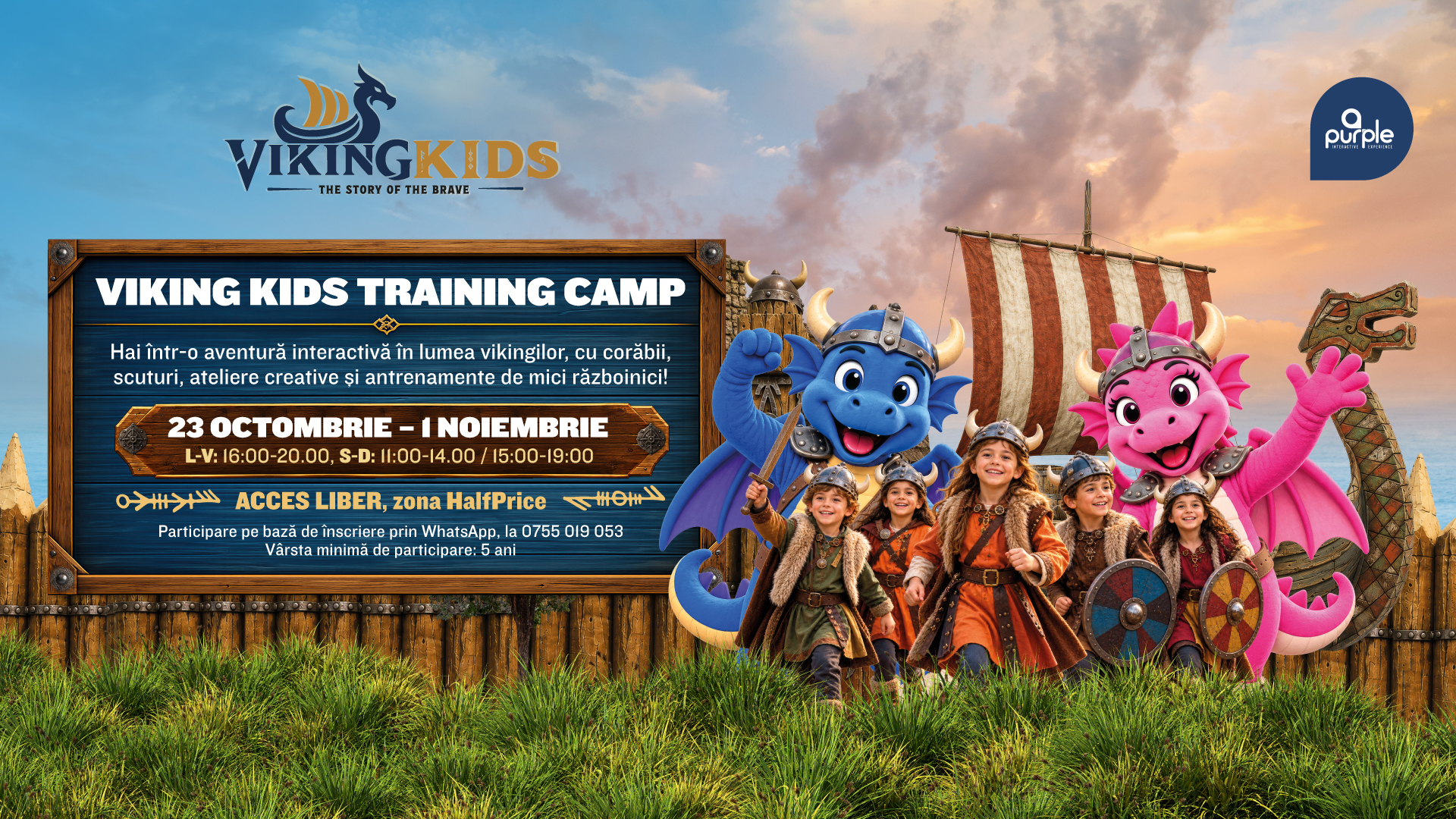 Viking Kids Training Camp, la Mall Moldova! – 23 octombrie – 1 noiembrie 2026